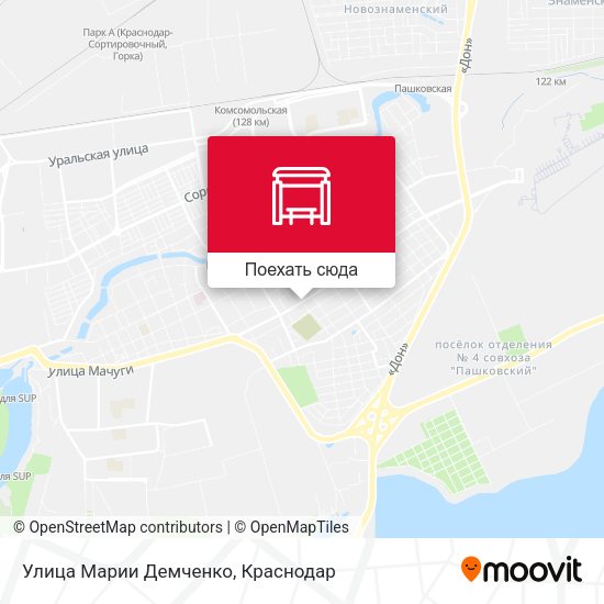 Карта Улица Марии Демченко