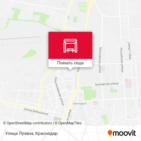 Карта Улица Лузана