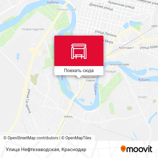 Карта Улица Нефтезаводская
