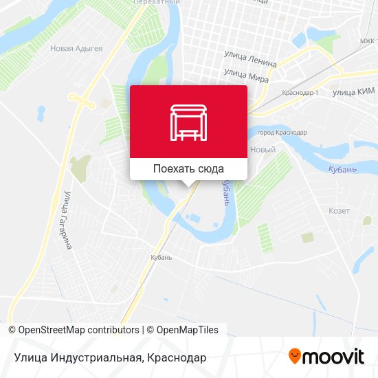 Карта Улица Индустриальная