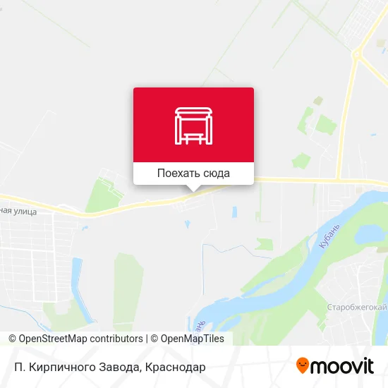 Карта П. Кирпичного Завода