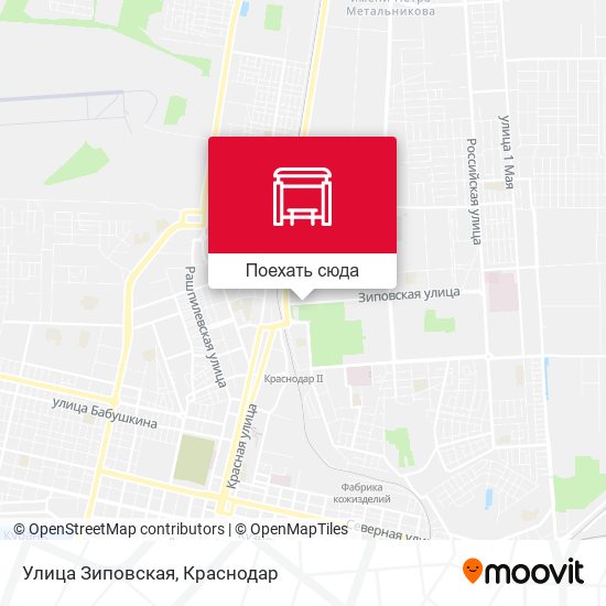 Карта Улица Зиповская