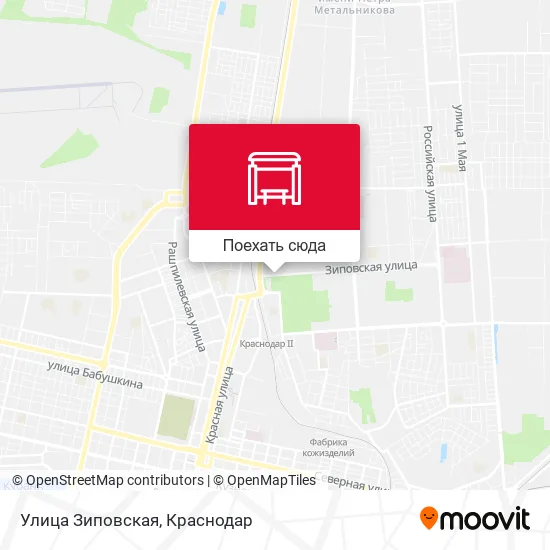 Карта Улица Зиповская