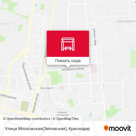 Карта Улица Московская(Зиповская)