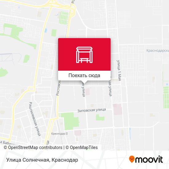 Карта Улица Солнечная