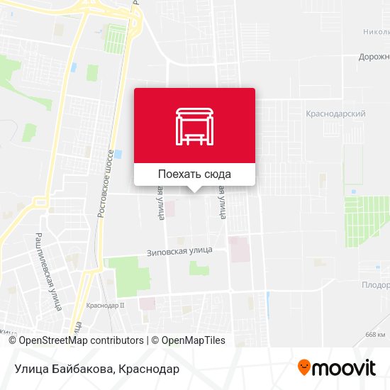 Карта Улица Байбакова