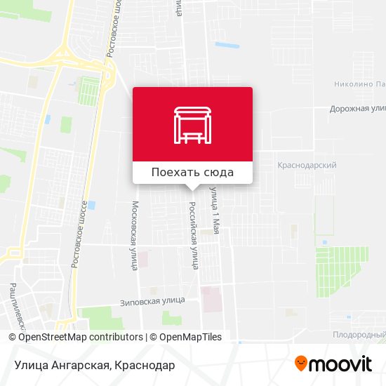 Карта Улица Ангарская