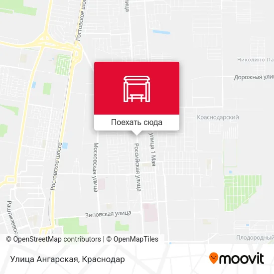 Карта Улица Ангарская