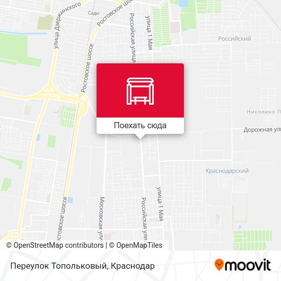 Карта Переулок Топольковый