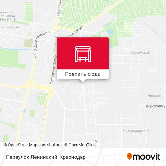 Карта Переулок Ленинский