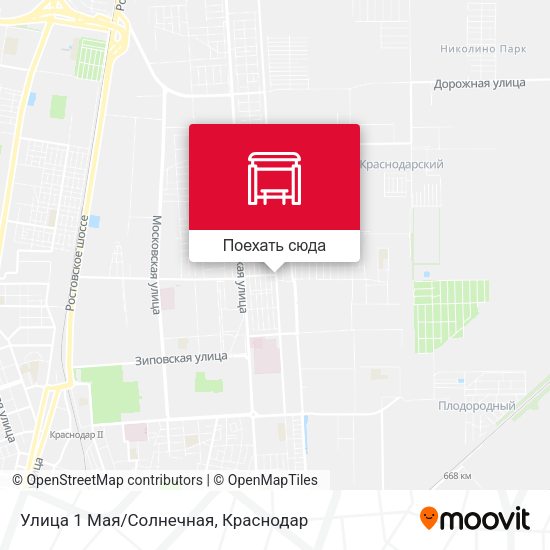 Карта Улица 1 Мая/Солнечная