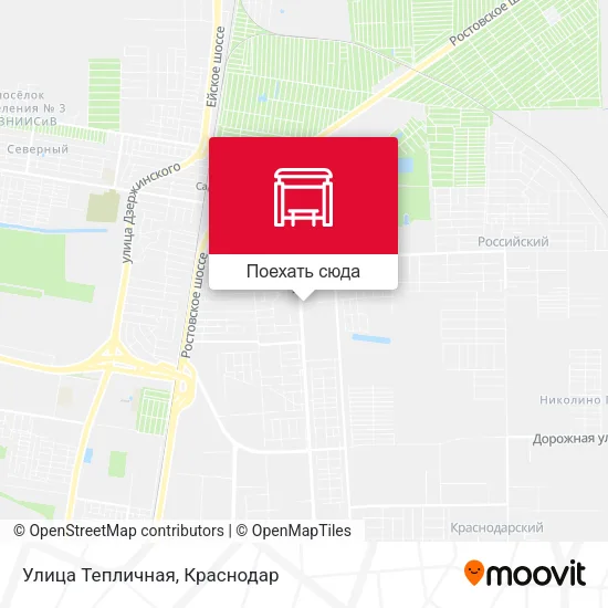 Карта Улица Тепличная