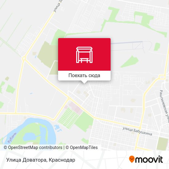 Карта Улица Доватора