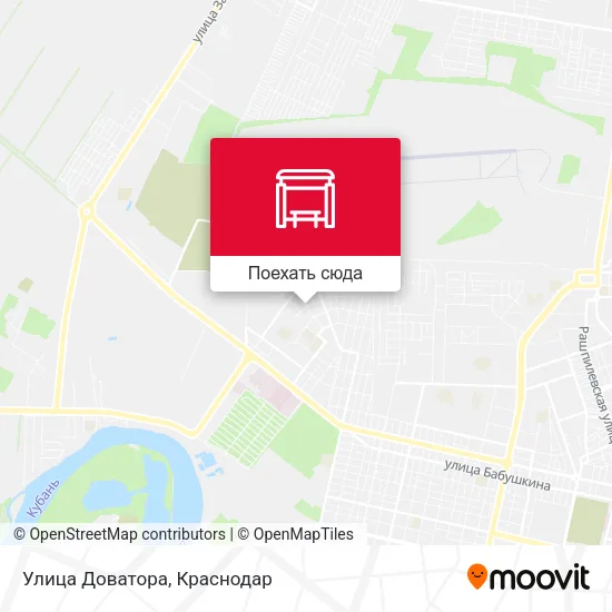 Карта Улица Доватора