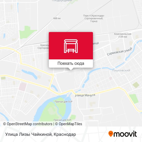 Карта Улица Лизы Чайкиной