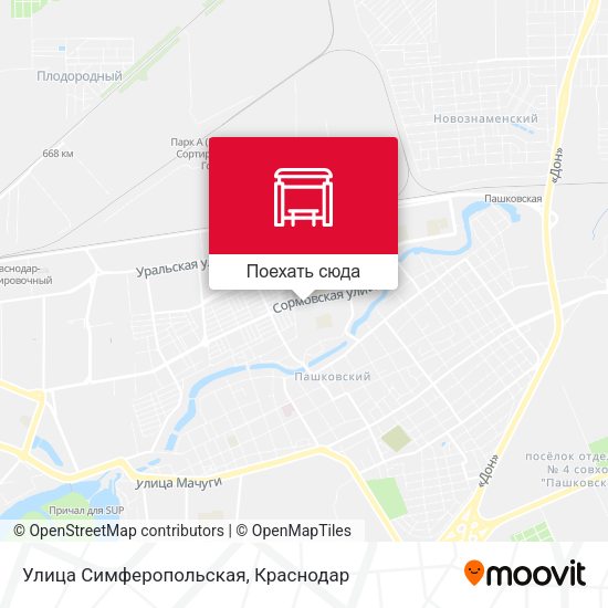Карта Улица Симферопольская