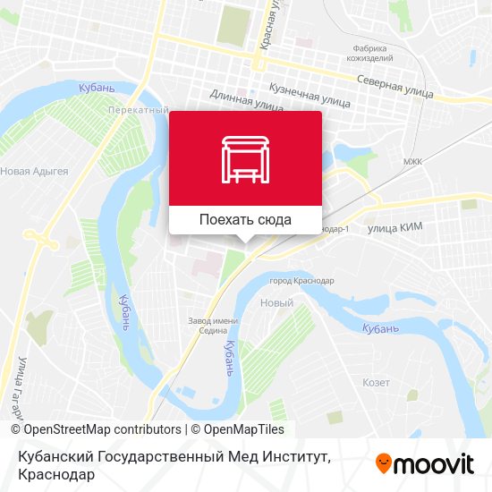 Карта Кубанский Государственный Мед Институт