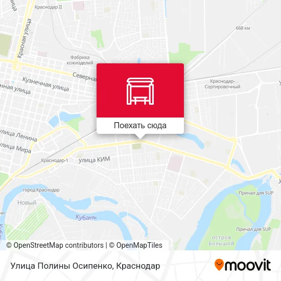 Карта Улица Полины Осипенко