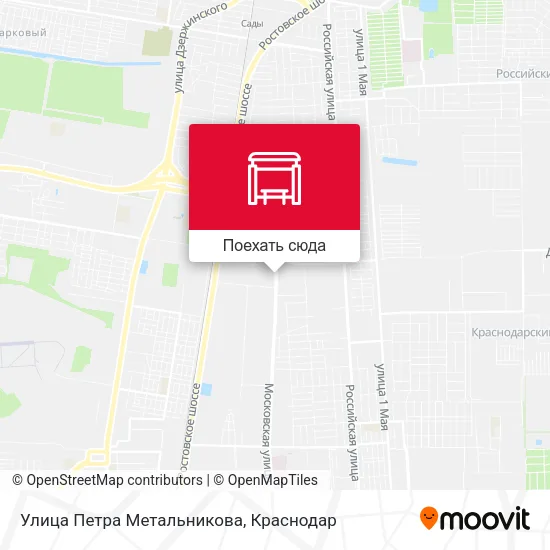 Карта Улица Петра Метальникова