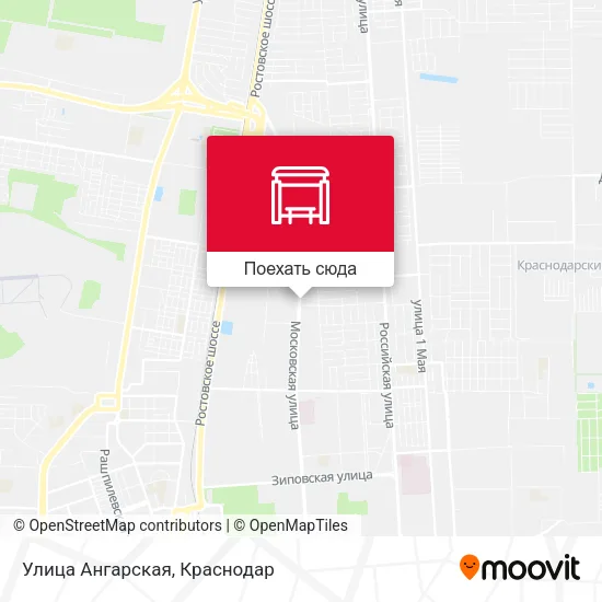 Карта Улица Ангарская