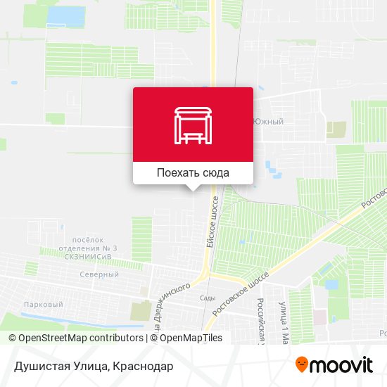 Карта Душистая Улица