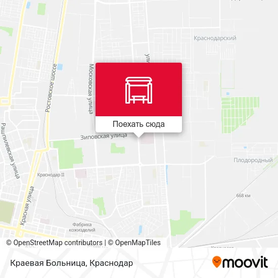 Карта Краевая Больница