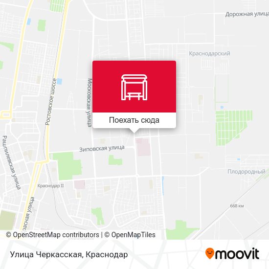 Карта Улица Черкасская