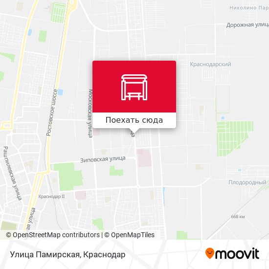 Карта Улица Памирская