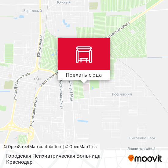 Карта Городская Психиатрическая Больница
