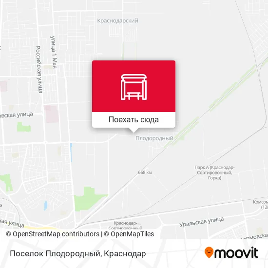 Карта Поселок Плодородный