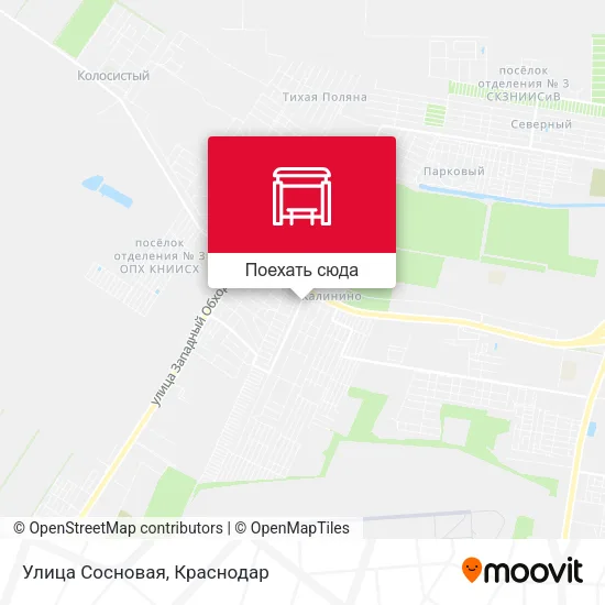 Карта Улица Сосновая