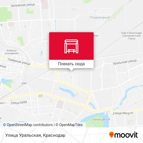 Карта Улица Уральская