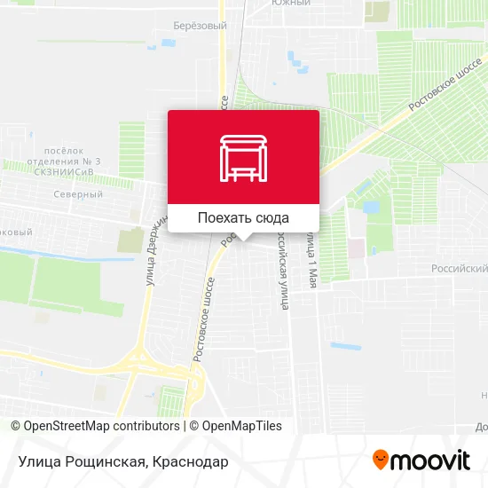 Карта Улица Рощинская