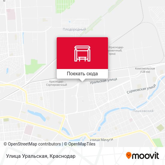 Карта Улица Уральская