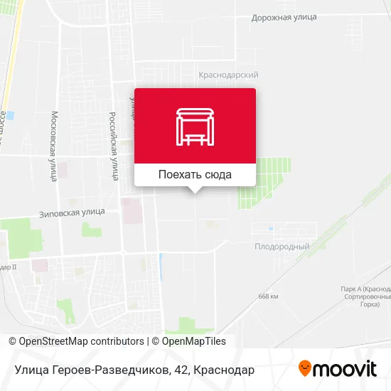 Карта Улица Героев-Разведчиков, 42