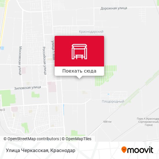 Карта Улица Черкасская