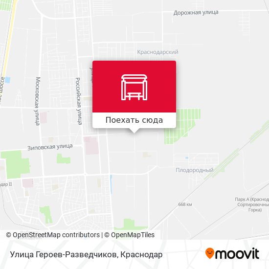 Карта Улица Героев-Разведчиков