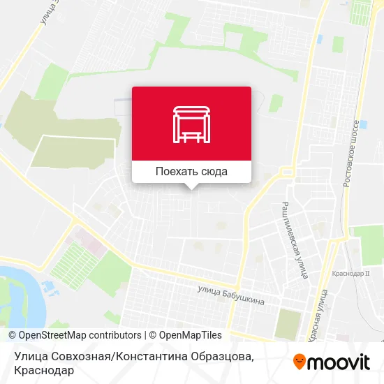 Карта Улица Совхозная / Константина Образцова