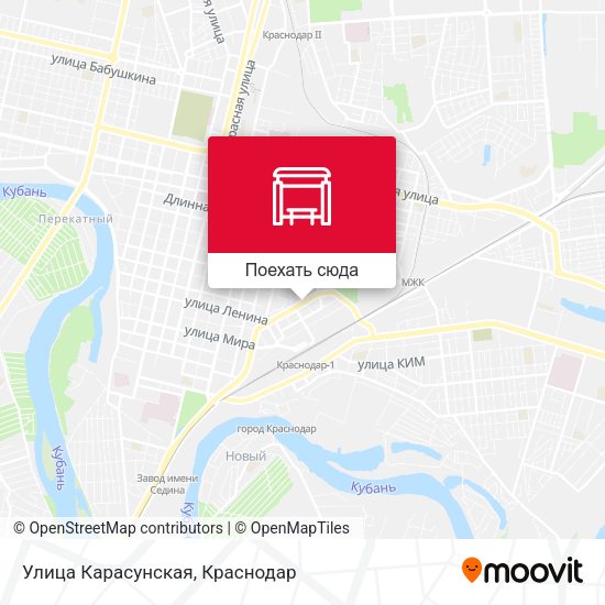 Карта Улица Карасунская