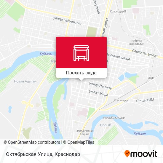 Карта Октябрьская Улица