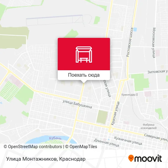 Карта Улица Монтажников