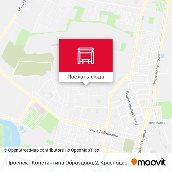 Карта Проспект Константина Образцова, 2