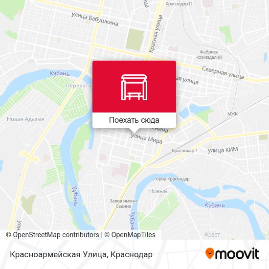 Карта Красноармейская Улица