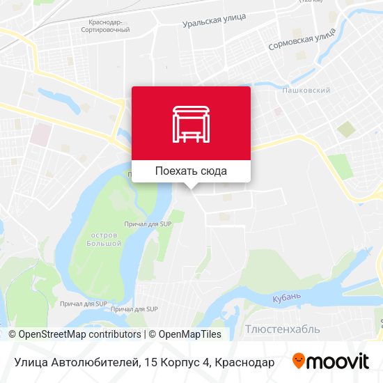 Карта Улица Автолюбителей, 15 Корпус 4