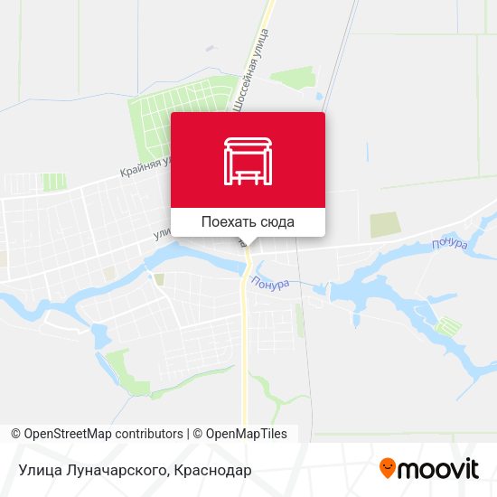 Карта Улица Луначарского