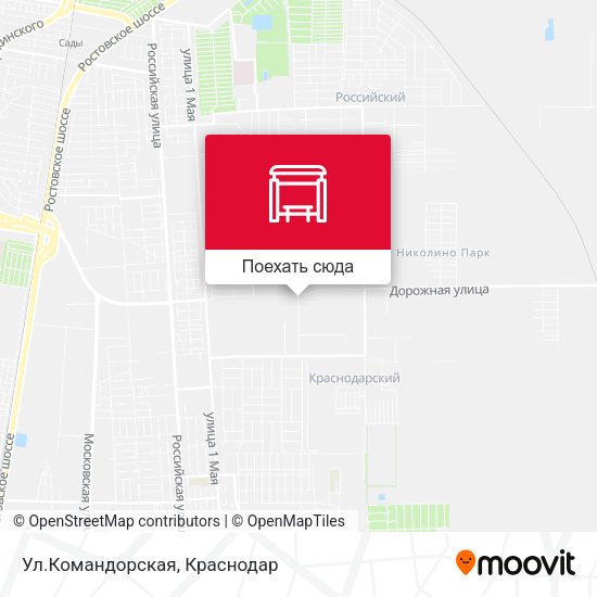 Карта Ул.Командорская