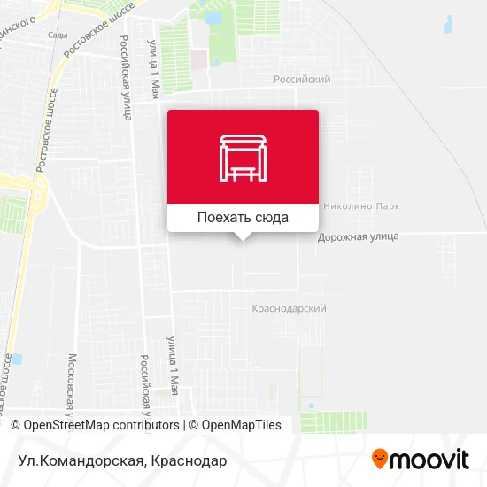 Карта Ул.Командорская