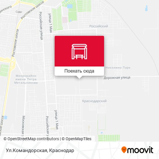 Карта Ул.Командорская