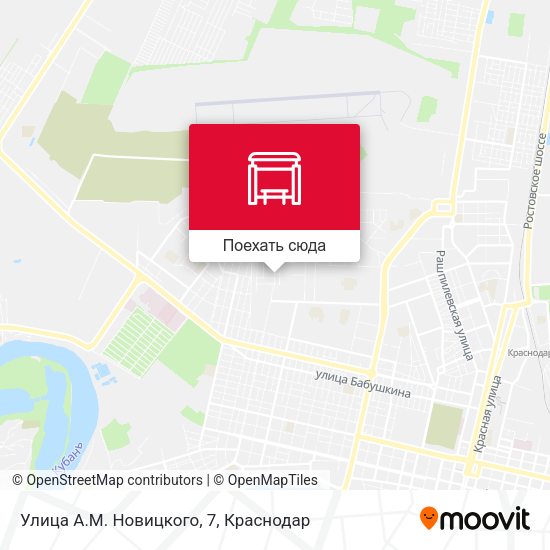 Карта Улица А.М. Новицкого, 7