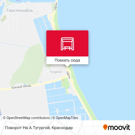 Карта Поворот На А.Тугургой